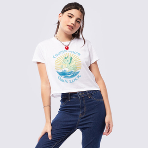 Tops Cortos para Mujer, Personalizables al por Mayor, Camisetas de Alta Calidad, Tops Cortos de Verano para Mujer, Camisetas Cortas Sexys para Mujer - Product Image 4