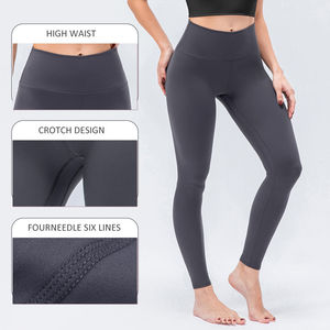 Leggings de yoga et d'entraînement intégraux sans couture taille haute en Spandex/Nylon pour femmes, collection Hiver 2026, vente en gros pour la gym et le fitness - Product Image 5