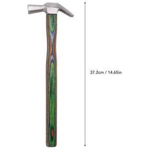 Marteau de fermeur professionnel pour sabots de cheval, à clous octogonaux, réutilisable, écologique, durable, avec manche en bois - Product Image 2