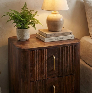 Table de chevet multifonctionnelle moderne en bois massif à 100 %, avec rangement, pour petites chambres d'appartement, table d'appoint mobile simple pour la maison - Product Image 3