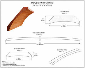 Molduras de Madera Sólida Premium, Molduras de Corona y Zócalos, Fácil Instalación, Perfiles Decorativos de Madera para Residencias - Product Image 2