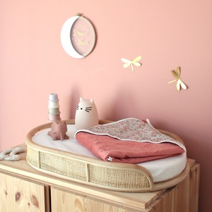 Cambiador de bebé portátil de ratán sostenible, mesas para cambiar pañales para accesorios de habitación infantil - Product Image 5