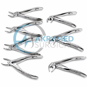 Ensemble de 7 forceps d'extraction dentaire de qualité supérieure en acier inoxydable pour enfants, kit d'instruments chirurgicaux pour l'extraction dentaire pédiatrique - Product Image 2