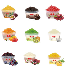 KEIFU Private Label Yogurt Popping <b>Boba</b> 100g Juicy Balls in Bottle for <b>Bubble</b> Tea Ready to Eat - Product Image 1