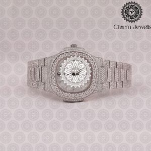 Montre de Luxe Charm Jewells en Acier Inoxydable, Boîtier 40mm, Mouvement Mécanique Analogique, Bracelet Vintage Tendance pour Homme, Verre 20mm, Fermoir Déployant - Product Image 1