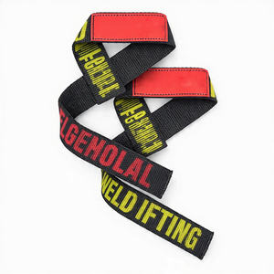 Correas de levantamiento de pesas impresas para soporte de muñeca, correas de potencia de alta resistencia para peso muerto - Product Image 1