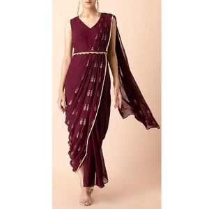 Robe de soirée en satin pour femme, robe longue fendue sur le côté, pour les occasions de soirée, robe de soirée élégante pour femme - Product Image 1