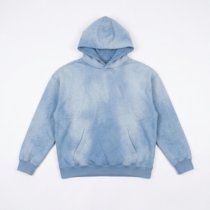 Sudadera con Capucha para Hombre, Estilo Casual, Color Degradado, Manga Larga, con Bolsillo Tipo Canguro - Product Image 1