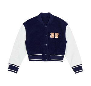 New Fashion Varsity Jackets for Women with Plus-Size Custom <b>Wool</b> Varsity Jacket Wholesale Women's Letterman Jackets - Product Image 1
