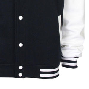 Custom College Varsity <b>Jacket</b> Wholesale Blank Formal <b>Canvas</b> Spring Unisex Football Jersey 2026 with original leather sleeves - Product Image 5