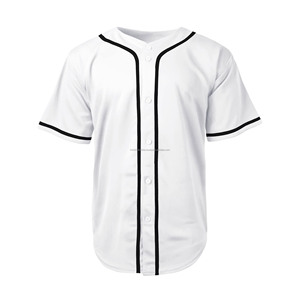 Maillot de baseball en maille imprimé et brodé personnalisé maillot de baseball uniforme 100% maillot de baseball en polyester avec logo grande taille - Product Image 4