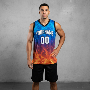Uniforme de basket-ball sans manches respirant, antibactérien, grande taille, impression par sublimation personnalisée, 100% polyester, évacuation de l'humidité - Product Image 5