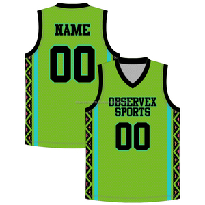 Camiseta de Baloncesto Retro Personalizada, Reversible, para Hombre, Sublimada, Transpirable, Conjunto de Uniforme de Baloncesto - Product Image 1
