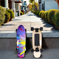 Le modèle le plus populaire, directement de l'usine : Skateboard électrique à quatre roues avec télécommande, design Dragon, 20 km/h, batterie lithium, pas cher