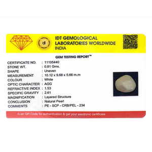 Handcrafted 4.05 Carat Keshi Pearl Loose Gemstone for Fine Jewelry - Product Image 4