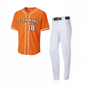 OEM Custom Baseball Jersey Uniform Set | Breathable Printed Baseball Shirts Pants | Unisex Softball Team Sportswear Wholesale - Product Image 6