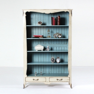 Indonesian Furniture Sideboards Series 2006 Main Material Solid Mahogany Wood Has 5 Shelves And 2 <b>Small</b> <b>Drawers</b> Stylish Desig - Product Image 1