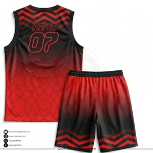 Breathable Sublimated Basketball Jersey Custom Team Number 100% Polyester Quick Dry Plus Size Summer Sports Uniform For Teams - Product Image 4