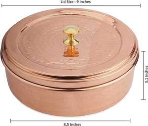 Juego de Recipientes para Especias de Cobre Martillado a Mano, 7 Piezas, 100 ml de Capacidad, Ecológico, Duradero, Resistente a las Manchas, Apto para Alimentos - Product Image 5