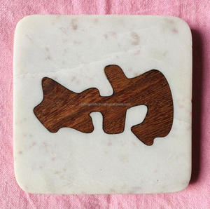 Posavasos de Madera de Olivo Decorativos y Artísticos de Resina Epoxi Moderna Ecológica al por Mayor, Almohadilla Aislante, Posavasos de Madera Personalizados de la India - Product Image 5