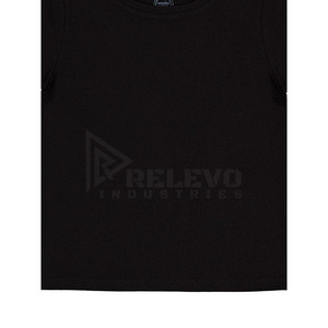 เสื้อยืดแขนสั้นสีดำคุณภาพสูงสำหรับผู้ชาย คอกลม ทรงปกติ แห้งเร็ว - Product Image 4