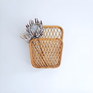 Los mejores expositores de revistas de ratán ecológicos, hechos a mano, para colgar en la pared, soporte para archivos y periódicos. - Product Image 3