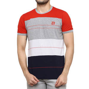Camiseta de Algodón 100% para Hombre, con Logotipo Personalizado al por Mayor, Cuello Redondo, Manga Corta, Color Liso, Estilo Urbano para Verano - Product Image 1