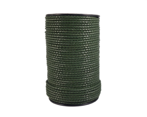 4mm Round <b>Braided</b> Leather Cords for making Jewelry <b>Accessories</b> Hand <b>Braided</b> Genuine Leather Cords for DIY Crafts - Product Image 1