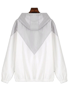 <b>Women</b> packable <b>windbreaker</b> jacket designed for convenient carrying and lightweight coverage during travel and outdoor adventures - Product Image 2