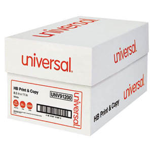 Papel Universal HB para Impresión y Copia, 8.5 x 11 Pulgadas, Blanco, 5000 Hojas, UNV91200, Fabricante Tailandés, 2 Años de Duración - Product Image 1