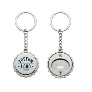 Décapsuleur porte-clés léger en aluminium et acier inoxydable avec impression UV et logo personnalisé pour cadeaux promotionnels - Product Image 3