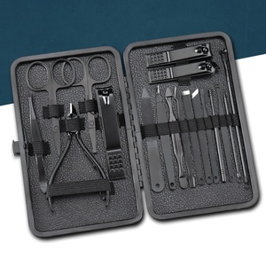 Professional 11-Piece Stainless Steel <b>Manicure</b> Pedicure Beauty Care <b>Kit</b> with Leather Case for Facial and Nail Grooming - Product Image 5