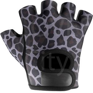 Guantes Deportivos Ajustables de Medio Dedo, de Piel Sintética, Antideslizantes, Transpirables, para Mujeres y Hombres, Negros, Sublimados, para Gimnasio, Ejercicio, Pesas - Product Image 1