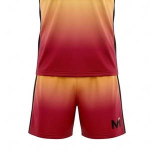 Tenue de football personnalisée sublimée, col en V, tissu à séchage rapide, ensemble complet de maillots de football, uniformes sportifs professionnels - Product Image 2