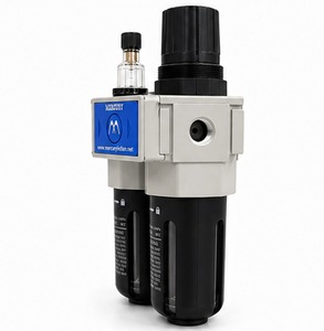 ตัวกรองและตัวควบคุมแรงดันน้ำมัน Mercury MFR+L04 ขนาด 1/2 นิ้ว BSP พร้อมเกจวัด  อะไหล่ระบบนิวเมติกใหม่สำหรับอุตสาหกรรมร้านอาหาร รับประกัน 1 ปี - Product Image 2