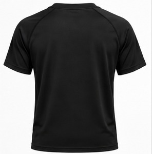Camiseta de Manga Corta Negra para Hombre, Corte Regular, Cuello Redondo, Secado Rápido, Tejido de Punto, Estampado Frontal, Estilo Casual, Marca Index Apparel - Product Image 4