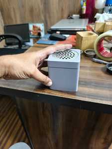 Modern Gray Metal Incense <b>Burner</b> with Perforated Lid Aromatherapy Diffuser <b>for</b> Home Use Hadcrafted Home Decor Wooden Incense - Product Image 1