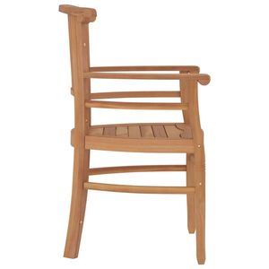 Set da pranzo con Patio in Teak in legno massello da 7 pezzi per uso giardino - Product Image 6