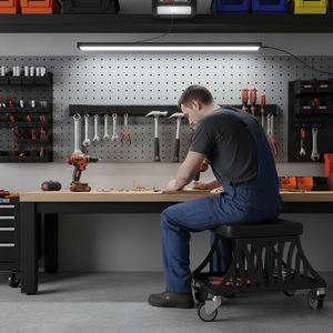 Tabouret roulant ergonomique pour mécanicien avec roulettes pivotantes Capacité de charge de 400 lb pour garage, atelier et atelier de carrosserie - GAPGAR030 - Product Image 6