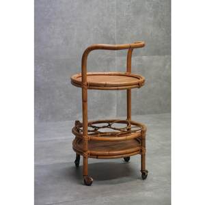 Luxury Handmade Rattan Kitchen <b>Serving</b> <b>Trolley</b> Cart With Wheels For Restaurant And Home Dining Spaces - Product Image 3