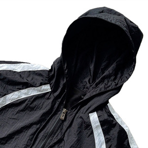 Wholesale Women's Reflective Stripe Windbreaker <b>Jacket</b> Lightweight Hooded <b>Running</b> Fitness Outerwear Custom Logo <b>jacket</b> for <b>men</b> - Product Image 5