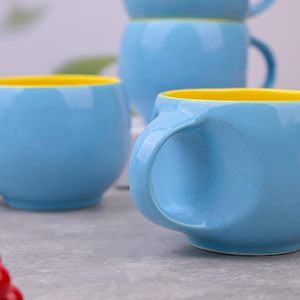 Modern Luxury Pumpkin Ceramic Coffee <b>Set</b> 180ml Eco-Friendly Durable Portable Glossy Multicolor Office & Home Gifting - Product Image 6