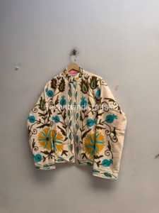 Hand Embroidered <b>Velvet</b> <b>Jacket</b> Handmade Floral Embroidery <b>Jacket</b> Inside Cotton Lining <b>Jacket</b> <b>Women's</b> Winter <b>Velvet</b> <b>Jacket</b> - Product Image 2
