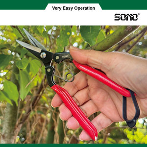 Sécateur de jardinage professionnel SONO J307, ciseaux à fleurs en carbone, chromé, droitier, haute qualité, durable et tranchant - Product Image 3