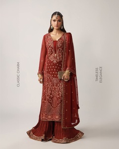 Salwar Kameez Premium de Alta Calidad en Blanco y Negro para Mujer, Ideal para Fiestas y Playa, Material Viscosa, Absorbe la Humedad, Secado Rápido, Protección Solar - Product Image 5