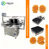 Ligne de production de gaufres, machine à gaufres