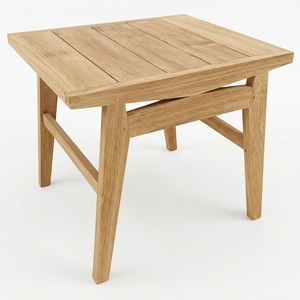 Mesa de Centro Moderna de Madera de Teca, Diseño Minimalista, Hecha a Mano, Muebles para Sala de Estar, Rectangular para Exteriores, con Marco de Madera Sólida - Product Image 1