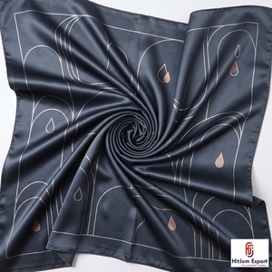Premium Printed Short <b>Scarf</b> Fabric Custom Branding OEM ODM White Label Textile Manufacturer Fashion Accessories Export Supplier - Product Image 5