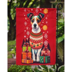 Multicolor Jack Russell Terrier vacaciones Navidad jardín bandera decorativa buzón Patio Banner para patio césped ilustraciones para flor - Product Image 3
