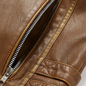 Gilet en cuir respirant et durable pour homme, style motard élégant, en cuir de vachette - Product Image 3